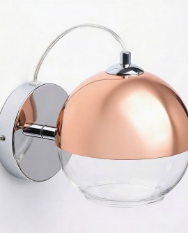 KINKIET LAMPA ŚCIENNA NOWOCZESNA RÓŻOWE ZŁOTO VERONI LUMINA DECO