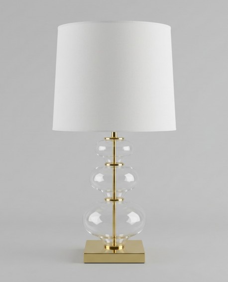 lampa nocna bialo zlota briston lumina deco front