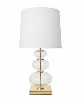 lampa nocna bialo zlota briston lumina deco front