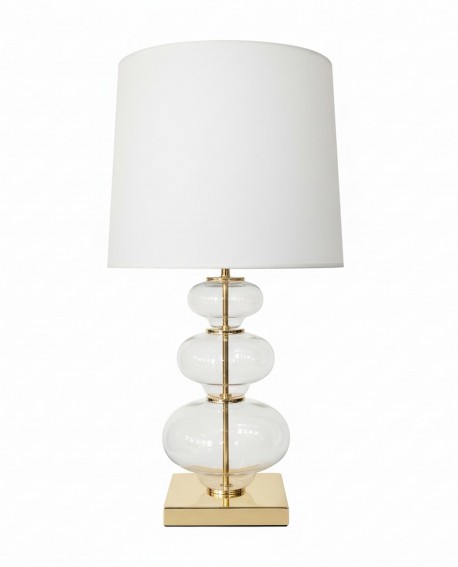 lampa nocna bialo zlota briston lumina deco front