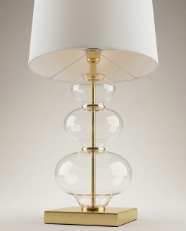 lampa nocna bialo zlota briston lumina deco front