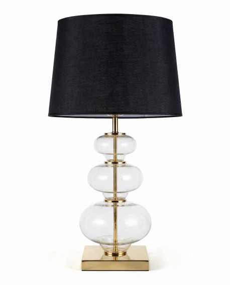 lampa nocna czarno zlota briston lumina deco front