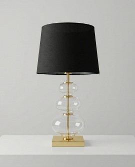 lampa nocna czarno zlota briston lumina deco front