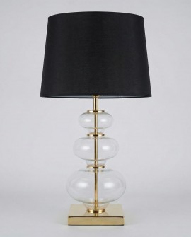 lampa nocna czarno zlota briston lumina deco front