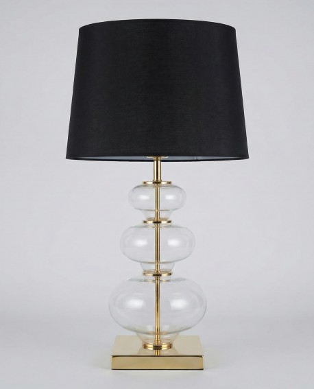 lampa nocna czarno zlota briston lumina deco front