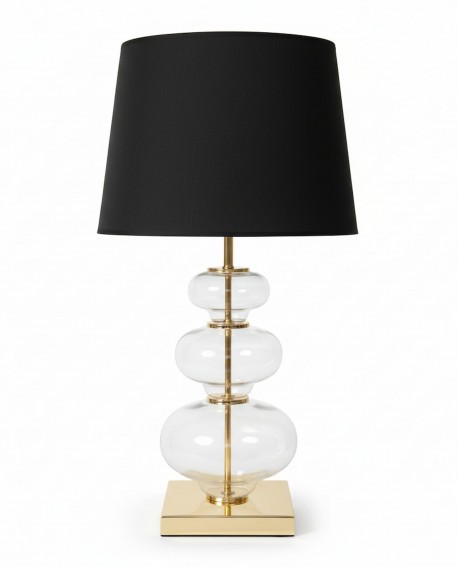 lampa nocna czarno zlota briston lumina deco front