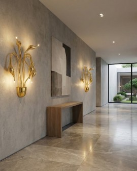 KINKIET LAMPA ŚCIENNA NOWOCZESNA ZŁOTA MAGICA W5 LUMINA DECO