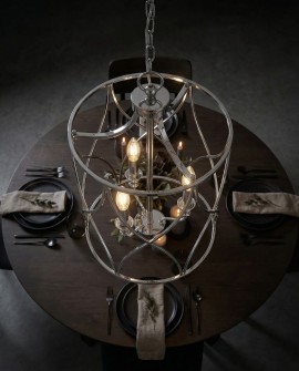 lampa wisząca sufitowa chromowana elmont w3 lumina deco na białym tle – DAMI DOMO