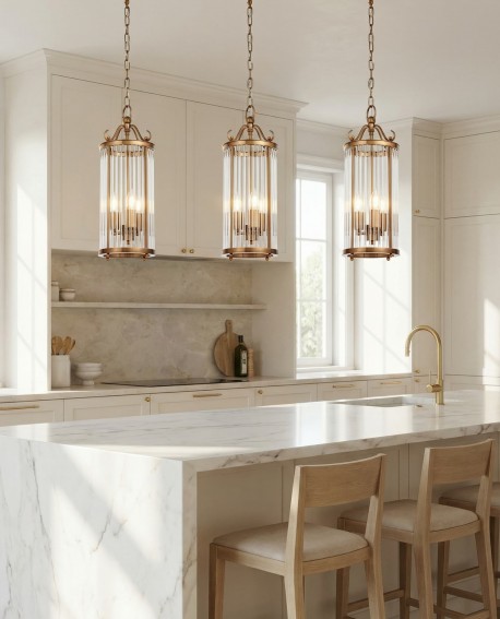 LAMPA WISZĄCA LOFT MOSIĘŻNA BOSTON W3 LUMINA DECO