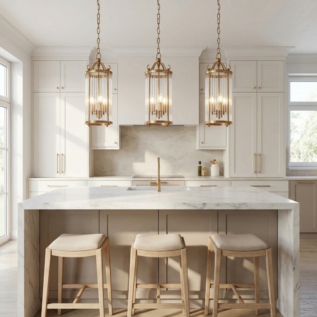 LAMPA WISZĄCA LOFT ZŁOTO SZCZOTKOWANE BOSTON W3 LUMINA DECO