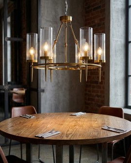 LAMPA WISZĄCA NOWOCZESNA MOSIĘŻNA MORATTI W6 LUMINA DECO