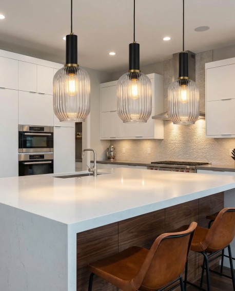 LAMPA WISZĄCA NOWOCZESNA PRZEZROCZYSTA RICO