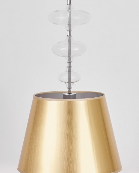 NOWOCZESNA LAMPA WISZĄCA ZŁOTO-PRZEZROCZYSTA VENEZIANA NEO W1