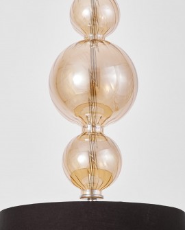 NOWOCZESNA LAMPA WISZĄCA CZARN-ZŁOTA MURANEO