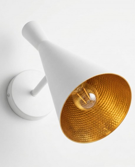 KINKIET LAMPA ŚCIENNA LOFT BIAŁA FOGGI W1 LUMINA DECO