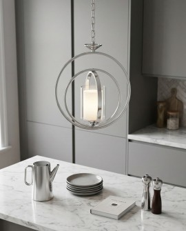 LAMPA WISZĄCA NOWOCZESNA LOFT CHROMOWANA DARTON W1 LUMINA DECO