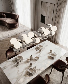 LAMPA WISZĄCA NOWOCZESNA CZARNA SAONA W27 LUMINA DECO