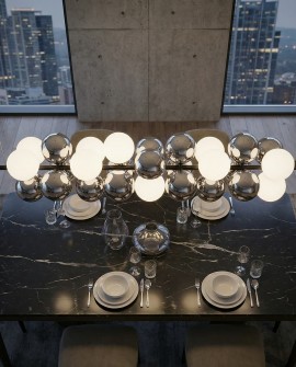 LAMPA WISZĄCA NOWOCZESNA CZARNA SAONA W27 LUMINA DECO