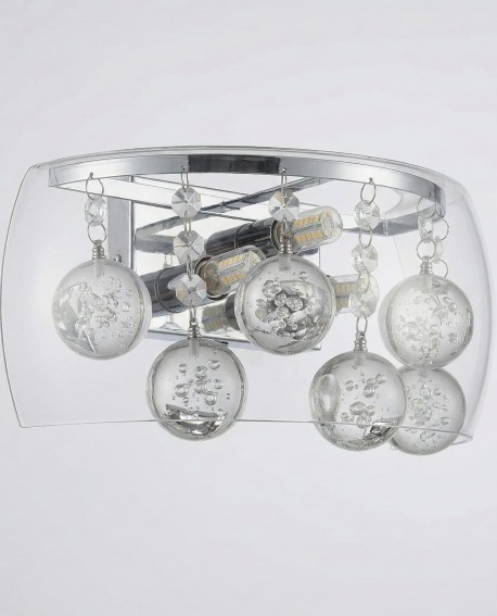 LAMPA ŚCIENNA KINKIET NOWOCZESNY FABINA CLEAR W1