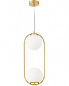 NOWOCZESNA LAMPA WISZĄCA SZCZOTKOWANE ZŁOTO VERO 2B