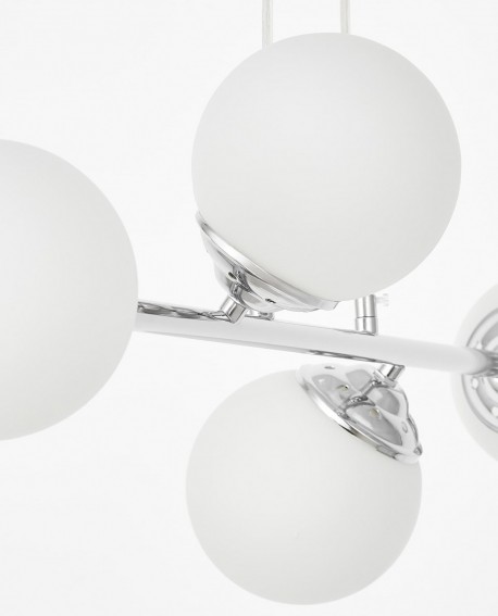 NOWOCZESNA LAMPA WISZĄCA CHROMOWANA FINO W4