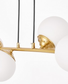 NOWOCZESNA LAMPA WISZĄCA SZCZOTKOWANE ZŁOTO FINO W4