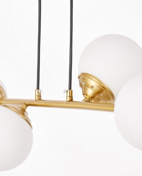 NOWOCZESNA LAMPA WISZĄCA SZCZOTKOWANE ZŁOTO FINO W4