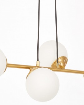 NOWOCZESNA LAMPA WISZĄCA SZCZOTKOWANE ZŁOTO FINO W4