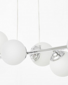 NOWOCZESNA LAMPA WISZĄCA CHROMOWANA FINO W6