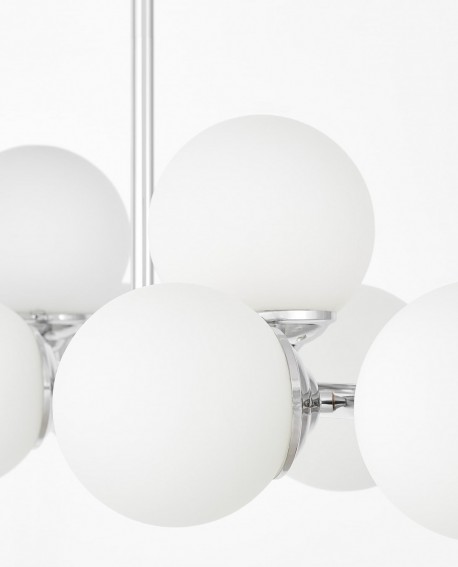 NOWOCZESNA LAMPA WISZĄCA CHROMOWANA FINO W8