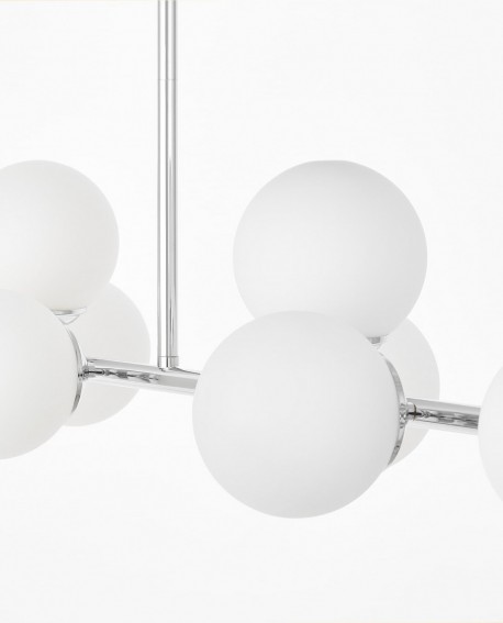 NOWOCZESNA LAMPA WISZĄCA CHROMOWANA FINO W8