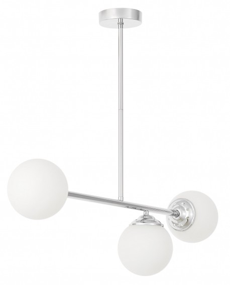 NOWOCZESNA LAMPA SUFITOWA WISZĄCA CHROMOWANA FINO W3