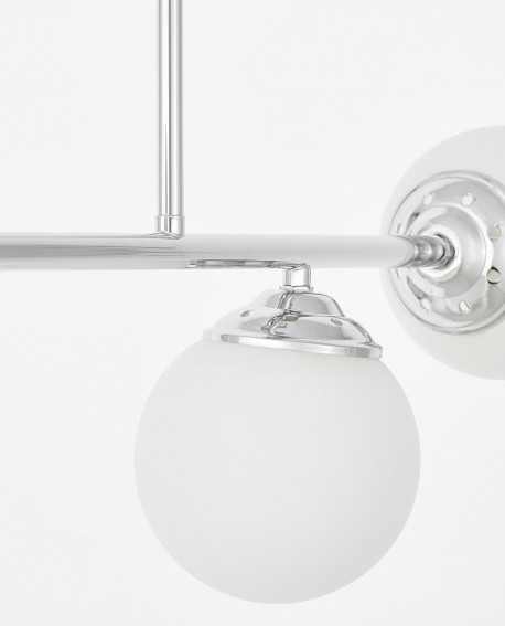 NOWOCZESNA LAMPA SUFITOWA WISZĄCA CHROMOWANA FINO W3