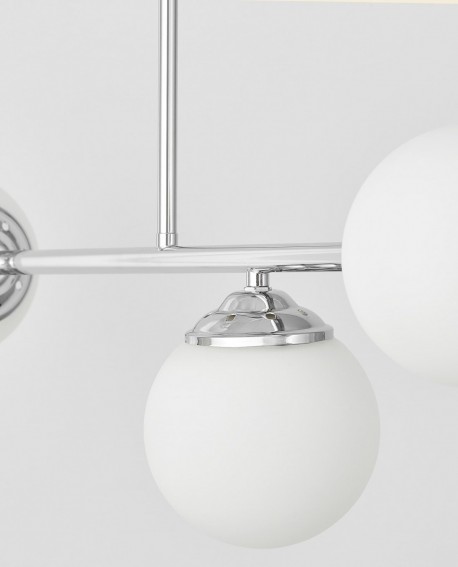 NOWOCZESNA LAMPA SUFITOWA WISZĄCA CHROMOWANA FINO W3