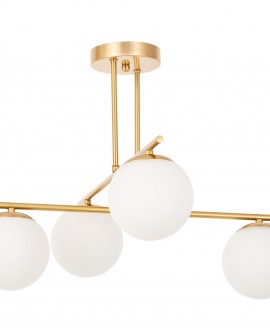 NOWOCZESNA LAMPA SUFITOWA WISZĄCA SZCZOTKOWANE ZŁOTO LEDO W4