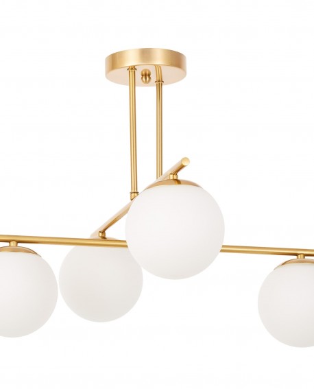 NOWOCZESNA LAMPA SUFITOWA WISZĄCA SZCZOTKOWANE ZŁOTO LEDO W4