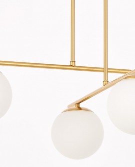 NOWOCZESNA LAMPA SUFITOWA WISZĄCA SZCZOTKOWANE ZŁOTO LEDO W4