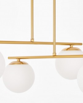 NOWOCZESNA LAMPA SUFITOWA WISZĄCA SZCZOTKOWANE ZŁOTO LEDO W4