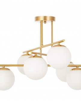 NOWOCZESNA LAMPA SUFITOWA WISZĄCA SZCZOTKOWANE ZŁOTO LEDO W6