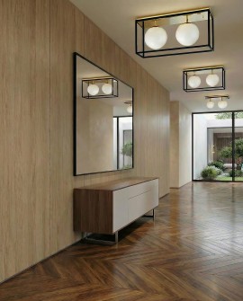 NOWOCZESNA LAMPA SUFITOWA ZŁOTY PLAFON MALDINI W2 LUMINA DECO