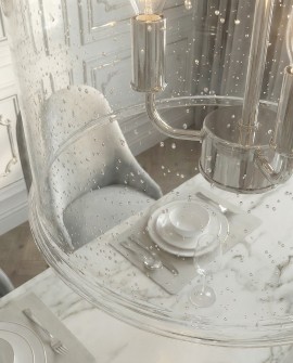 LAMPA WISZĄCA SUFITOWA NOWOCZESNA GLAMOUR CHROMOWANA RALTON W3 LUMINA DECO