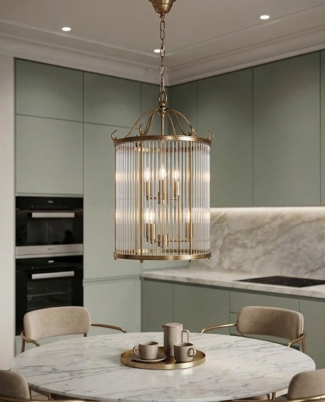 LAMPA WISZĄCA LOFT MOSIĘŻNA BOSTON W6 LUMINA DECO