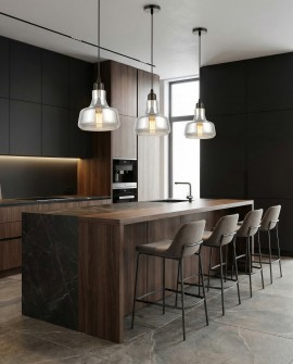 LAMPA WISZĄCA NOWOCZESNA SZKLANA BORMIO LUMINA DECO