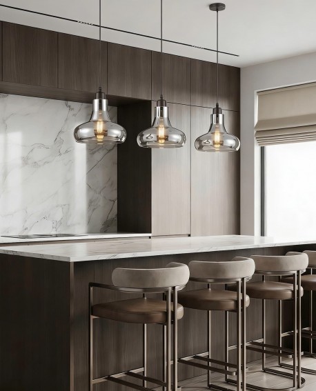 LAMPA WISZĄCA NOWOCZESNA SZKLANA AVONI LUMINA DECO