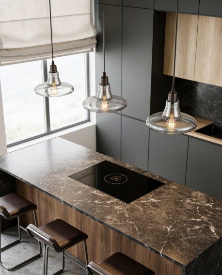 LAMPA WISZĄCA NOWOCZESNA SZKLANA ALTONI LUMINA DECO