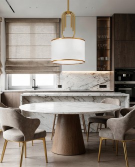 GLAMOUR LAMPA WISZĄCA BIAŁA ZANETTI D30