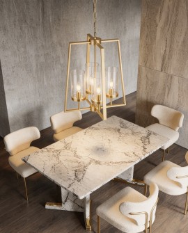 LAMPA WISZĄCA NOWOCZESNA ZŁOTA FEDI W4 LUMINA DECO