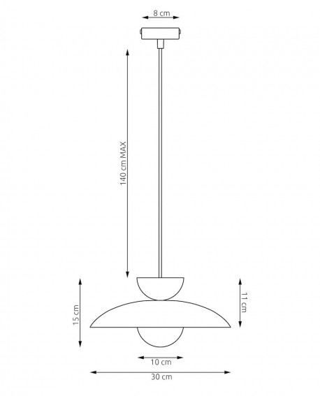 MULAN 1 BURGUNDY BL oprawa oświetleniowa