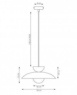 MULAN 1 GRAY/BL oprawa oświetleniowa