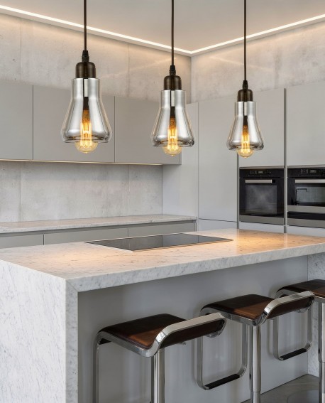 LAMPA WISZĄCA NOWOCZESNA SZKLANA BONIO LUMINA DECO